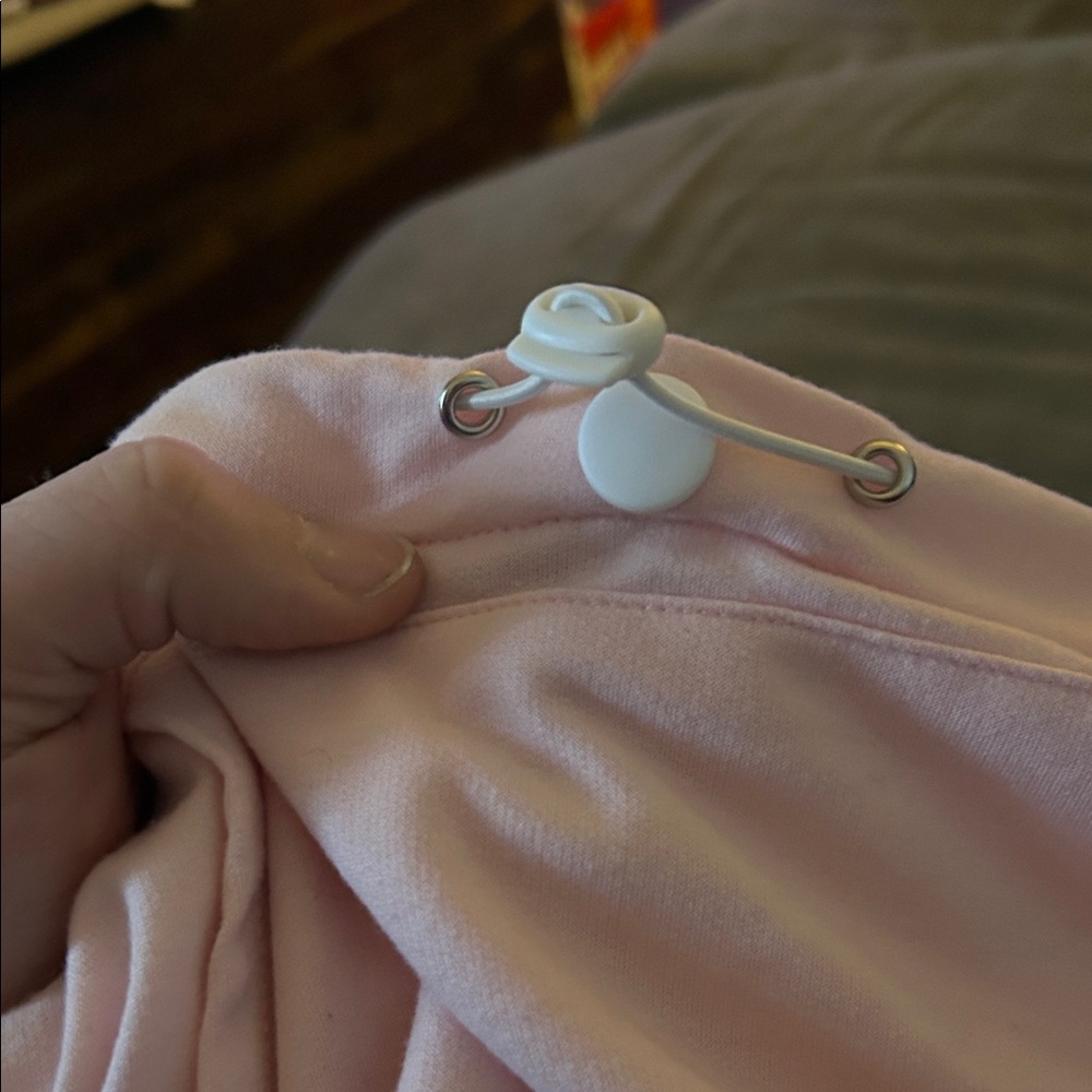 Pink Hoodie with Pom Pom Detail XL Tiny Dog Holder Pouch - Picture 6 of 10